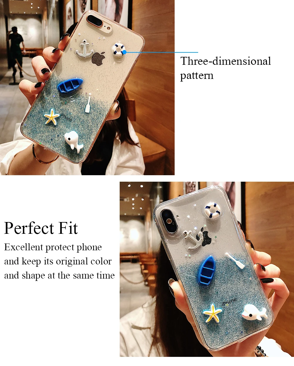 PORTEFEUILLE for iphone x xs case cute animal clear for iphone 6 7 8 plus 7plus case silicone transparent anime soft shell cover (5)