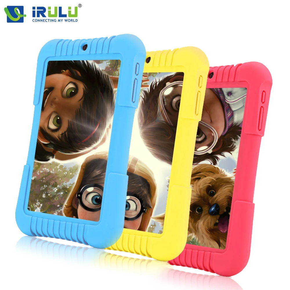 iRULU Y3 7'' Android 5.1 Babypad Quad Core IPS 1280*800 Dual Cam Tablet PC 1G/16G Wifi Bluetooth Silicone Case Gift for Children |