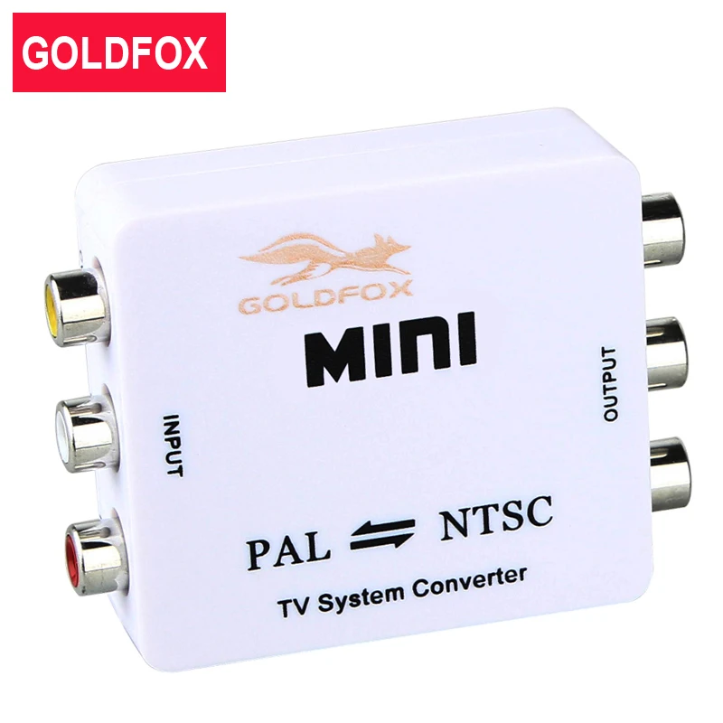 

Goldfox Mini TV System Converter PAL/NTSC Video Converter Composite Connection NTSC TO PAL or PAL to NTSC Video Conversion