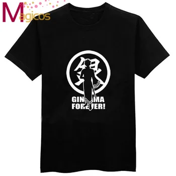 

Gintama Silver Soul T Shirt Japanese Anime Sadaharu Elizabeth Cosplay Costume Men's T-Shirt O-Neck Tops