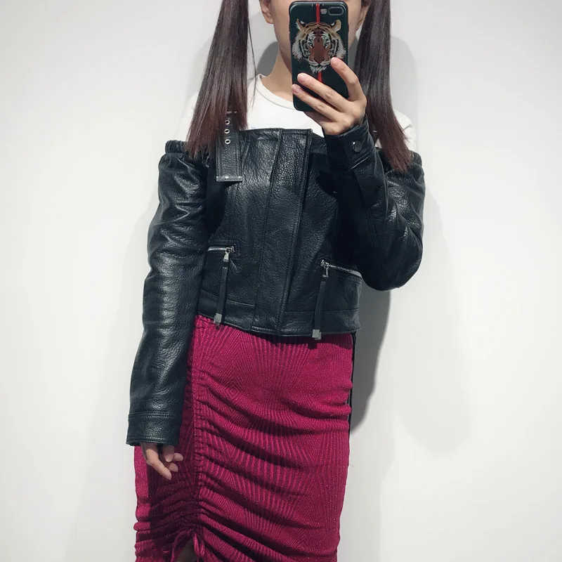 

ladies real leather jacket women genuine leather jacket