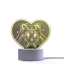 Ins Творческие Девушки Спальня 3d настольные лампы для Гостиная простой мультфильм украшение стола модерн настольная лампа