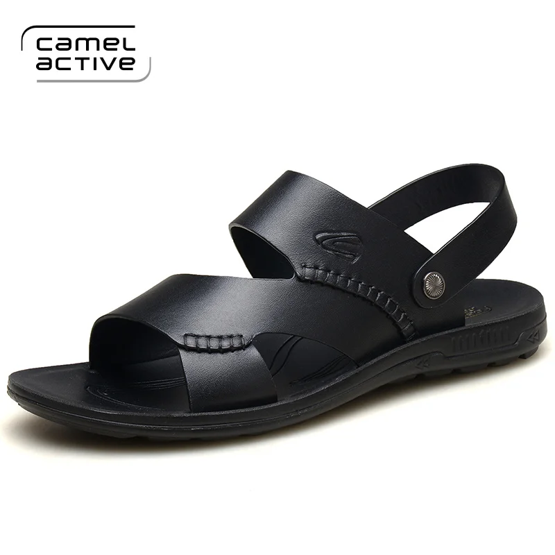 

Camel Active 2019 New Genuine Leather Quick-Dryin Sandals Summer Quality Casual Sneakers Anti-Slippery Outdoor Beach Shoes 37566