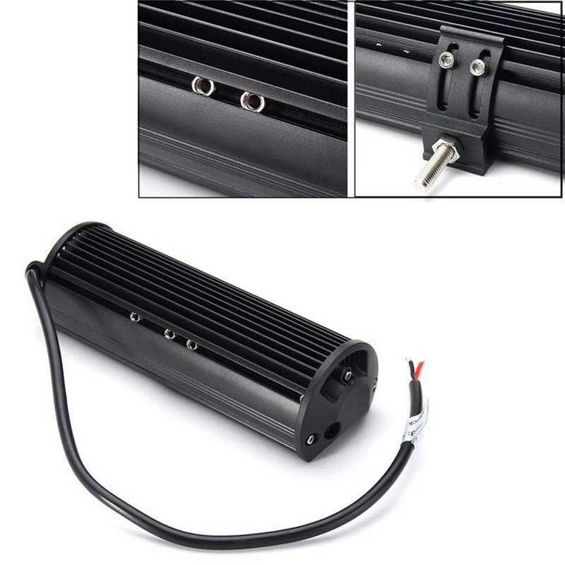 New 7inch 216W 8D Aluminum LED Work Light Bar Flood Driving Lamp SUV ATV Offroad 4WD 21600LM