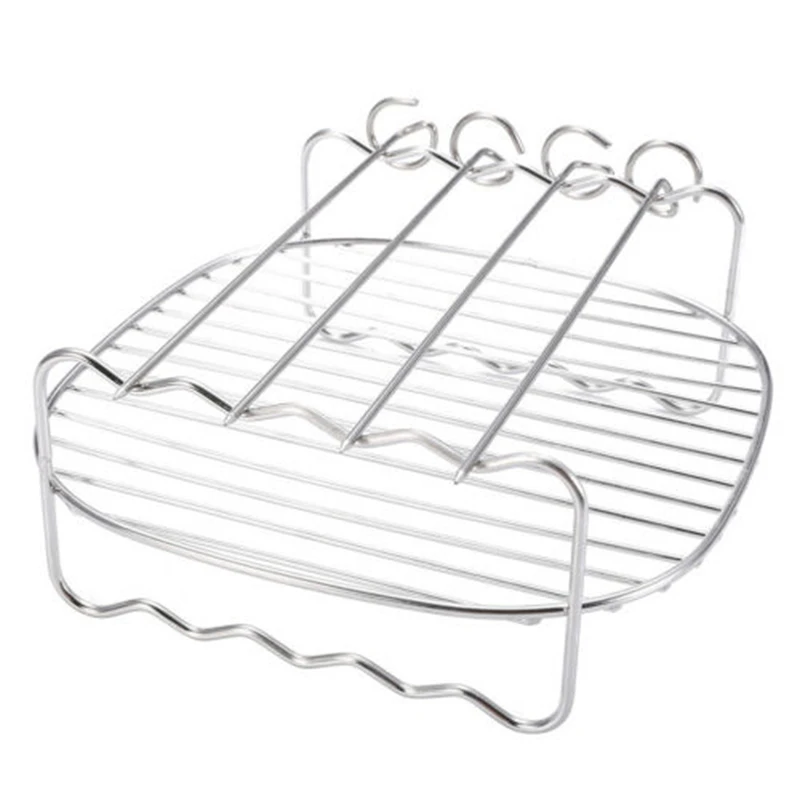 

Grill + Pins For Philips Air Fryer 8-inch Double-layer Grill Stainless Steel