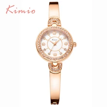 KIMIO Luxury Designer Ladies Wrist Watches Top Brand Elegant Crystal Diamond Watch For Women New Fashion Relogio Feminino 2016