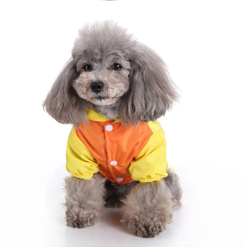 Дождевик для собак, водонепроницаемая одежда, однотонная Одежда для собак, дождевик для щенков, комбинезоны для собак, одежда для домашних животных