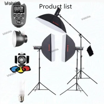 

600W Flash photographic lamp set in large studio clothing portrait photographic Equipment Studio Lamp CD50 T13