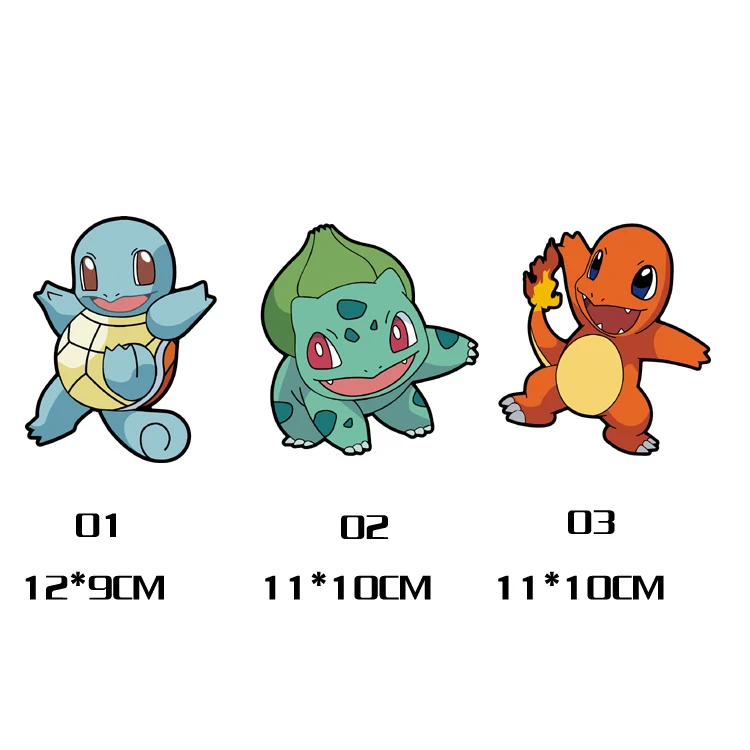 

Car Sticker Pokemon GO Pikachu Friends Bulbasaur Charmander Squirtle Lovely Styling Laptop Refrigerator Motorcycle Sticker