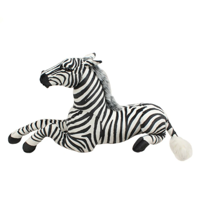 Dorimytrader Lovely Simulation Animal Zebra Plush Toy Large Stuffed (5)