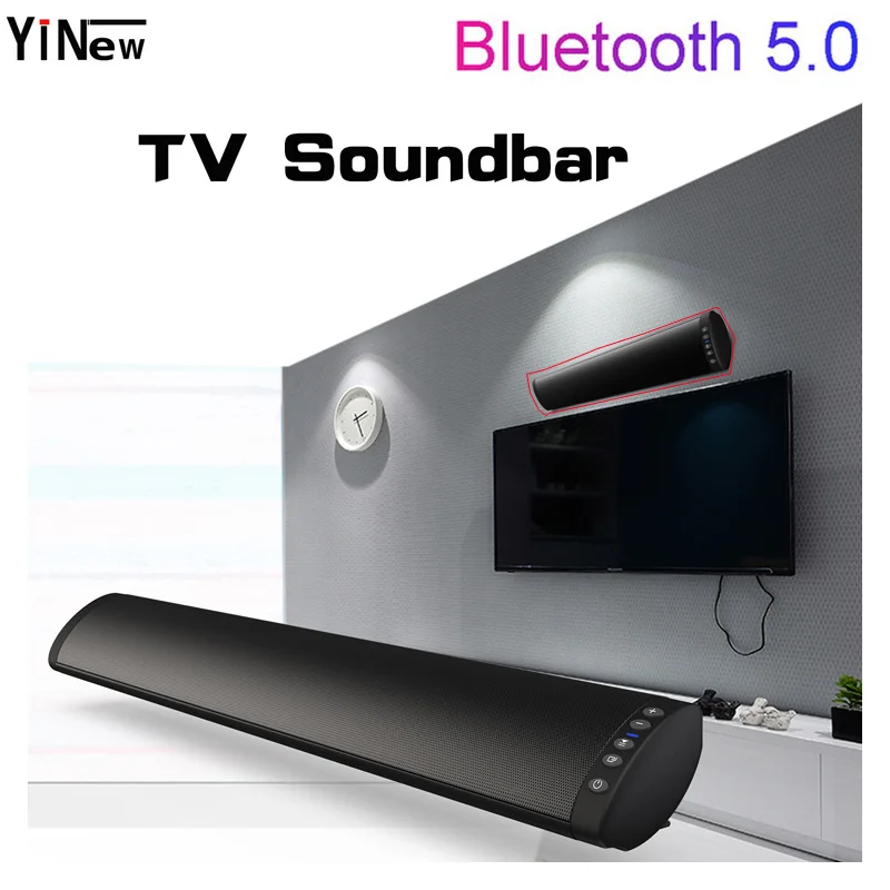 20W Wireless Speaker bass TV Soundbar Wall mount Bluetooth5.0 boombox FM Radio Home Theater System TF Sound Box Stereo Subwoofer