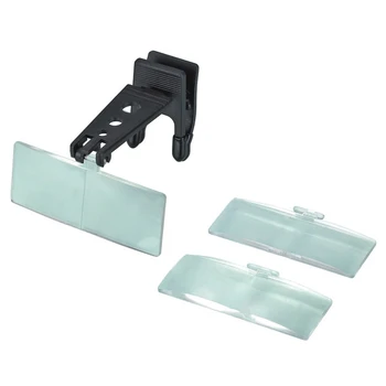 

1PC Transparent Acrylic Folding Eyeglass Clip On Magnifying Lens Flip Loupe Magnifying Glass Handsfree Precise Magnifier