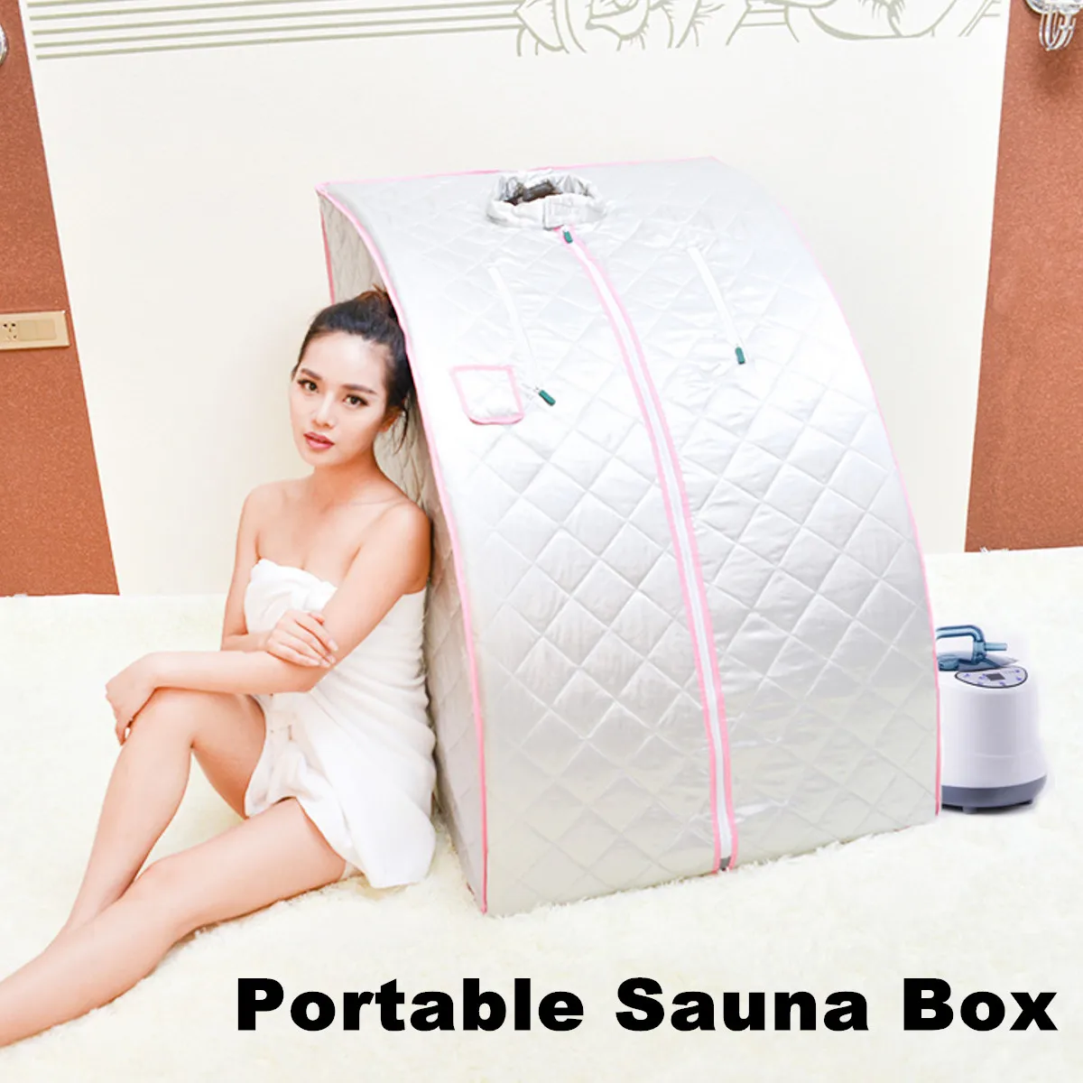 

1000W Portable Personal Home Folding Sweat Steam Sauna SPA Tent Bath Slim Detox Weight Loss Indoor Sweating Steamer Room Bathtub