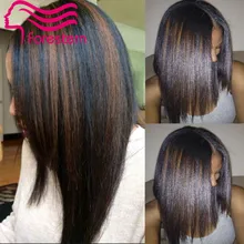 Highlight Full Lace Wigs Glueless Full Lace Human Hair Wigs Brazilian Silky Straight Virgin Hair Lace Front Wigs For Black Women
