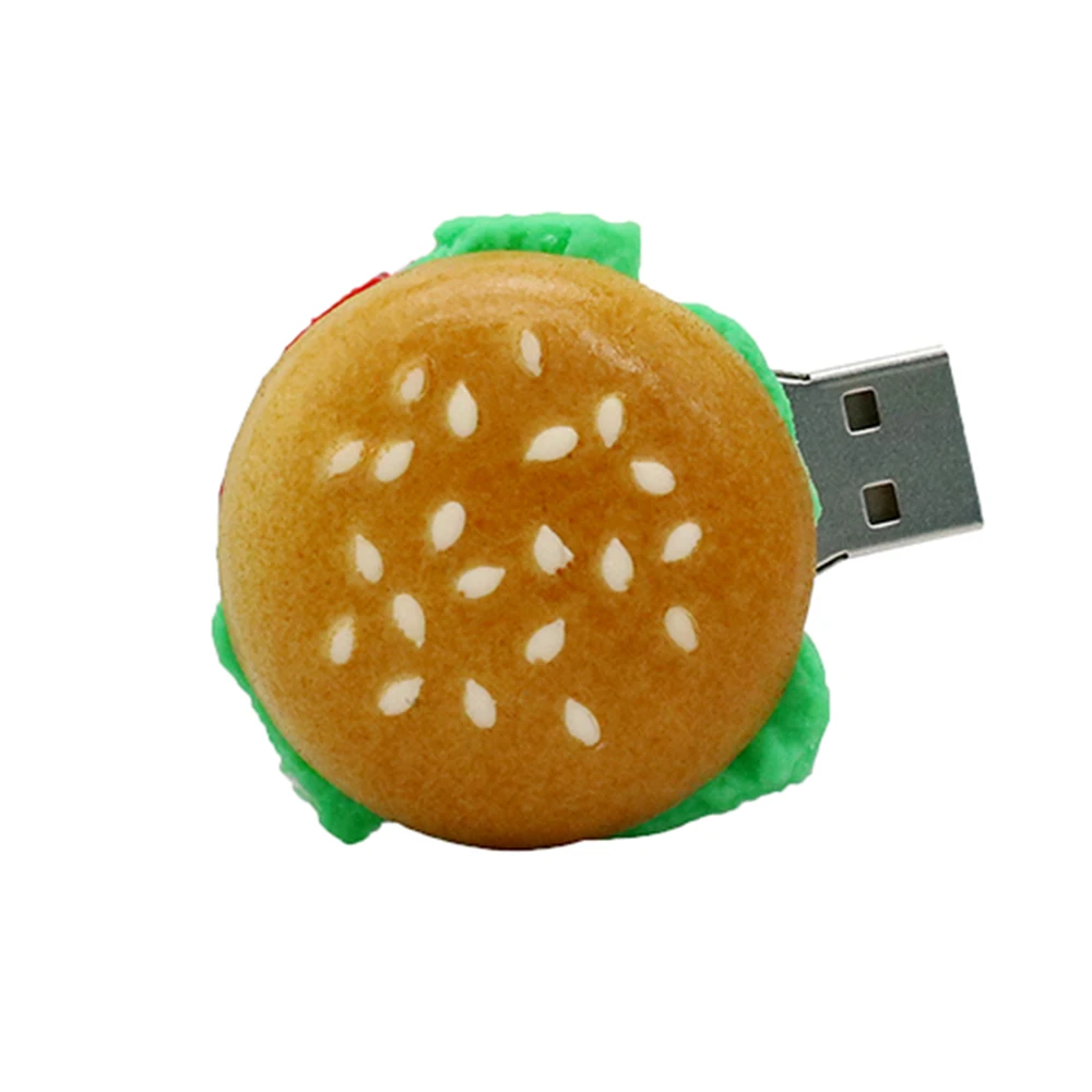 USB флэш-накопитель мультфильм Мини 3D гамбургер ручка привод 4 ГБ 8 ГБ 16 ГБ 32 ГБ 64 Гб карта памяти флэш-диск Флешка персональный подарок