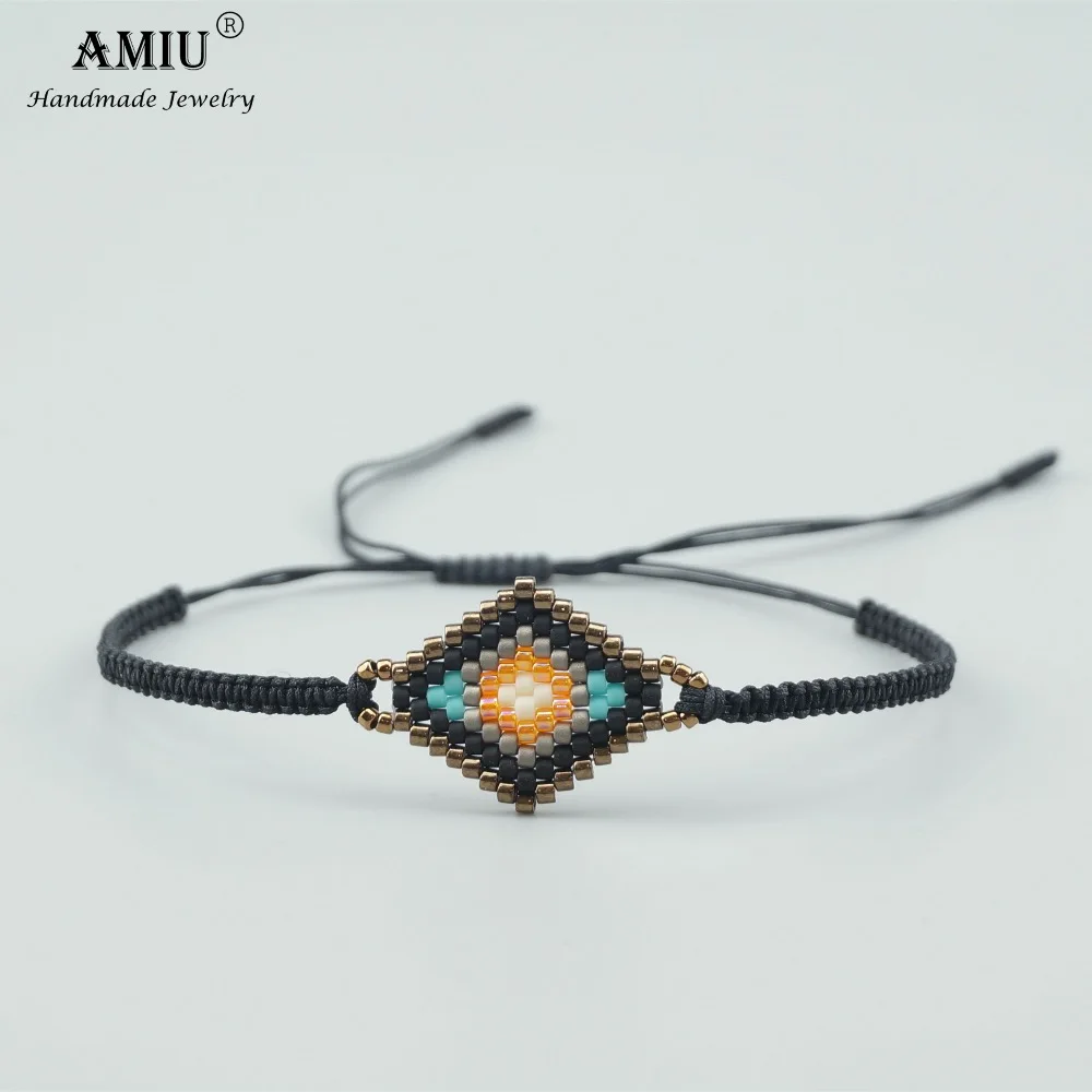 

2019 AMIU Handmade MIYUKI Bead Bracelets Popular Love Lucky Handmade Charm Delica Bead Bracelets & Bangles For Women Men