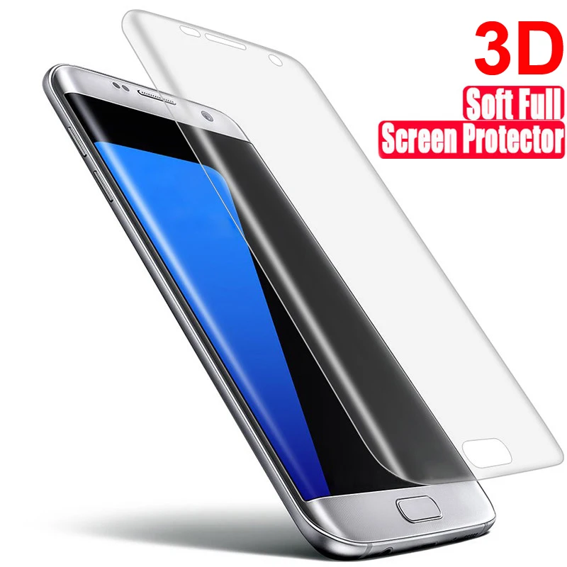 Мягкая защитная пленка для экрана Samsung Galaxy S9 S9Plus S8 S8Plus Note 8 S7 S6 Edge Plus Not Glass 3D Soft