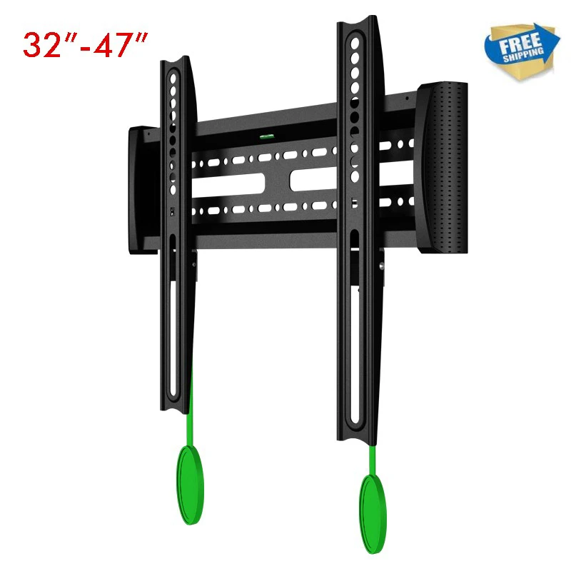 Soporte de pared de TV, envío Universal, 32 47", Panel plano LCD soporte pared de TV fijo, estante de TV con bloqueo y dispositivo de desbloqueo NB C2