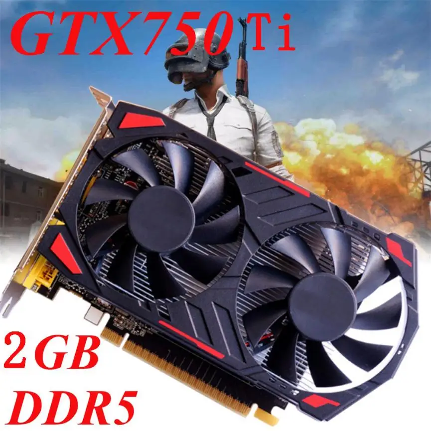 

High quality GTX 750Ti 2GB DDR5 128Bit VGA DVI HDMI Graphics Card For NVIDIA for GeForce drop shipping apr19