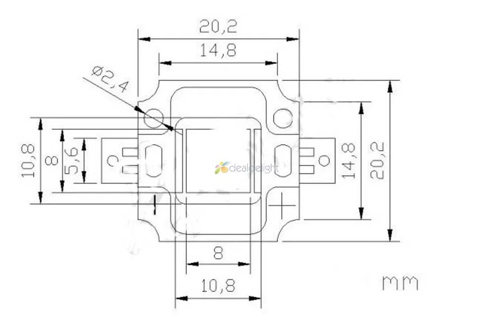 10W квадратный 6x холодный белый 10000K+ 3x Королевский синий 450nm-455nm мощный светодиодный светильник для аквариума