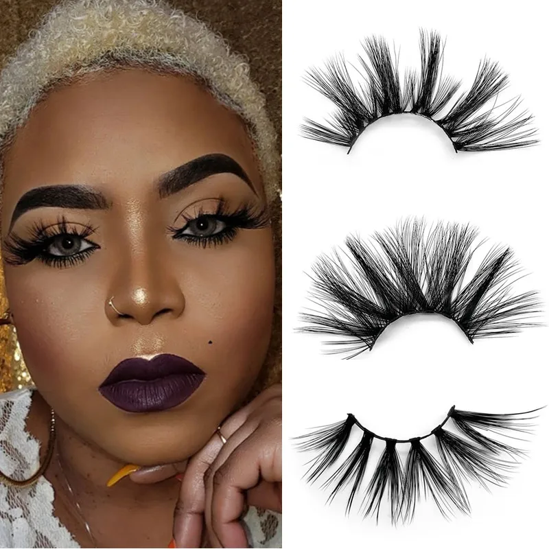 

1 Pair 3D Mink Eyelashes Extensions Natural Long Thick False Eyelashes Hand Made Full Strip Eye Lashes Fake Eyelashes Makeup