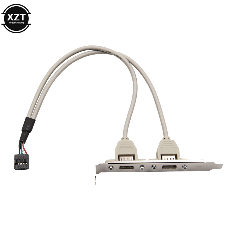 1 шт. новый 2 порта материнская плата USB 0 Соединительный кабель адаптер задняя