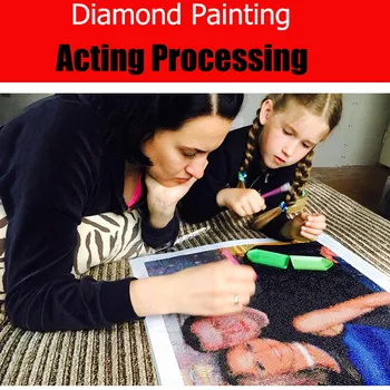 

Complete diamond mosaic,DIY PHOTO CUSTOM Diamond Painting finished Picture Square/Round Acting processing Diamond Embroidery