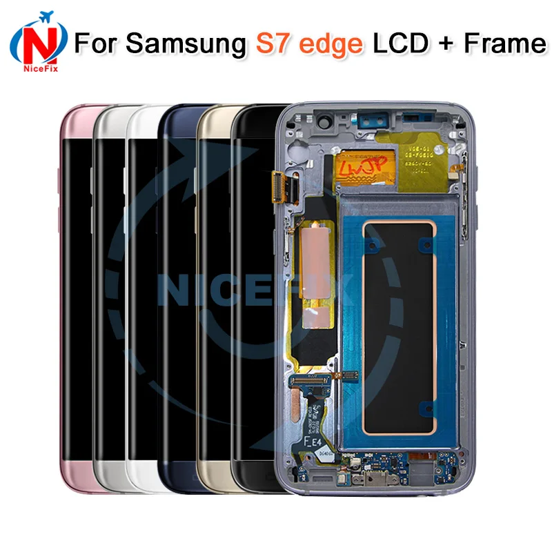

LCD display for Samsung Galaxy S7 edge LCD with frame G935F G935FD G935W8 LCD touch screen Digitizer +FRAME