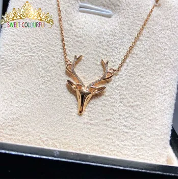 شراءعيد الميلاد GiftChristmas هدية مجوهرات Au750 18 كيلو قلادة ، مع شهادة الوطني 0004