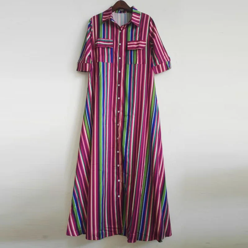 2019 plus size fashion print stripe half sleeve dress 2019 plus size fashion print stripe half sleeve dress