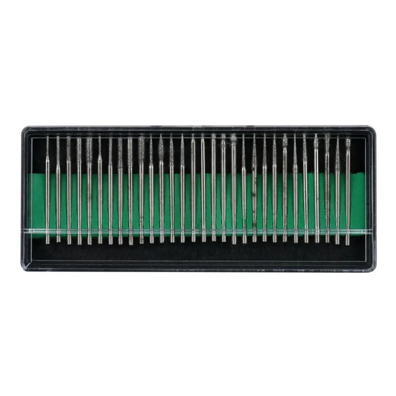

30 Nail Art Electric File Drill Bits Rerlacement Manicure Pedicure Kit Set Tool X90825Down