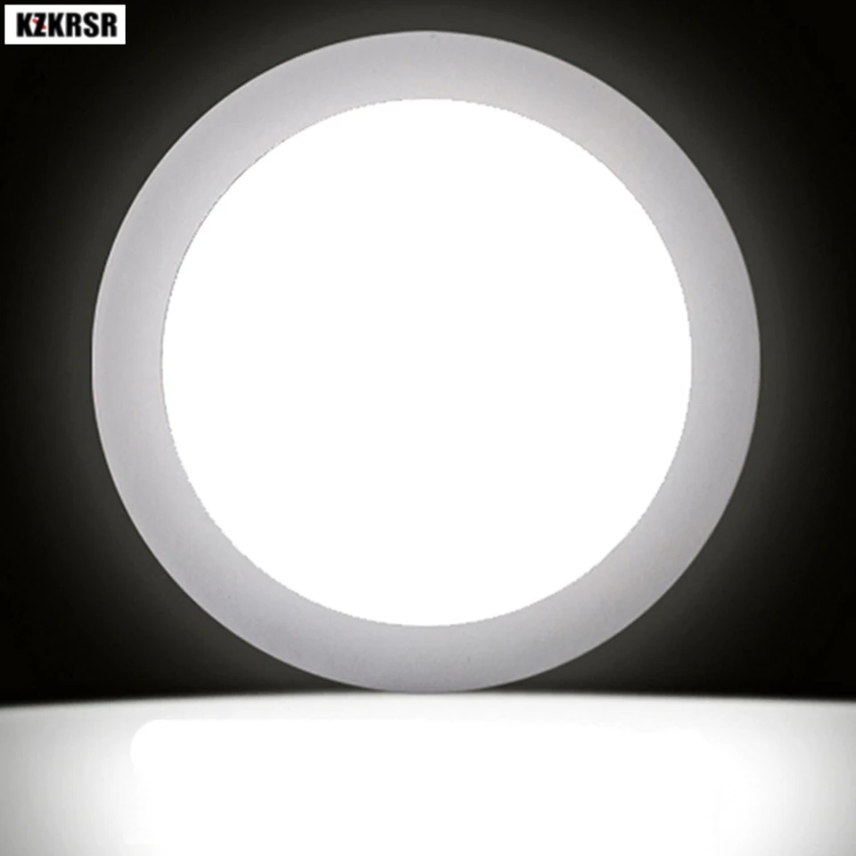 

Ultra Thin Design Round 3W 6W 9W 12W 24W LED Ceiling Recessed Downlight led Slim Panel Light Aluminum shell for Kitchen Bathroom