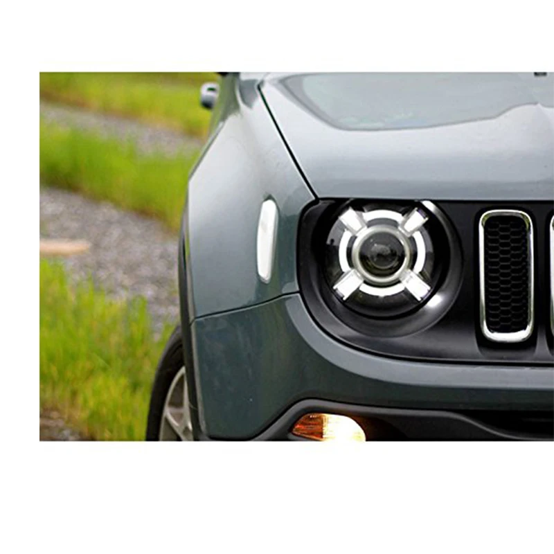 Пара фар для Jeep Renegade 2015 2017 HID с ксеноновым проектором DRL фары H4 фары|Фара авто в