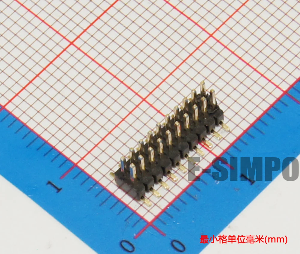 100 шт 1 27 мм SMD 2x3P 2x50P штыревой разъем SMT двухрядный Однорядный пластиковый PCB Pinheader