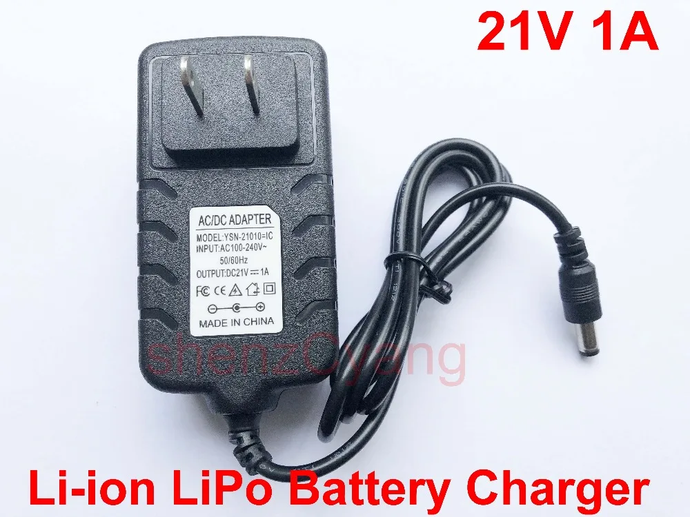 1 шт. Высокое качество DC 21V 1A 1000mA Умный интеллектуальный Lic зарядное устройство