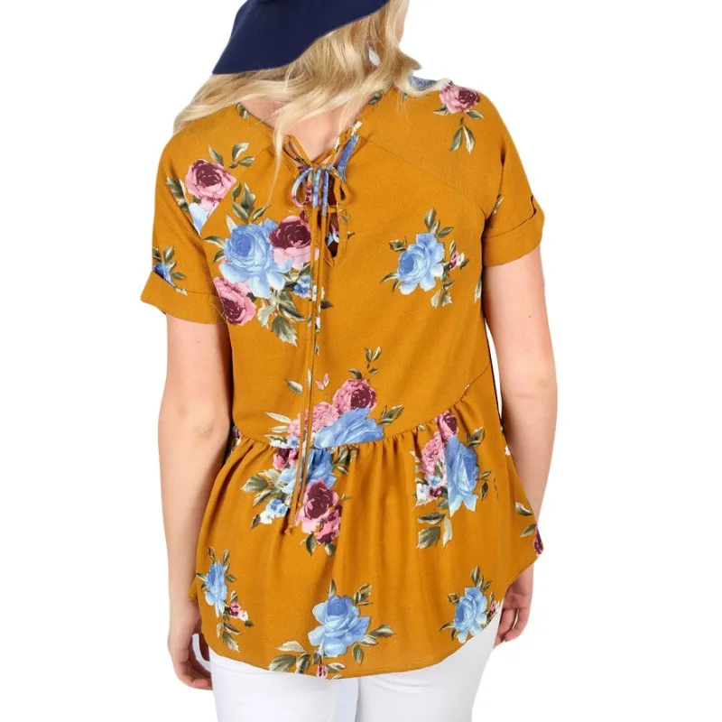 Mustard-Lace-up-Back-Floral-Ruffle-Top-LC250142-107-2_conew1