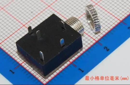 Free-Shipping-100PCS-Lot-PJ-324M-3-5MM-Stereo-Audio-Socket-Jack-Connector-with-nut-5Pin (1)