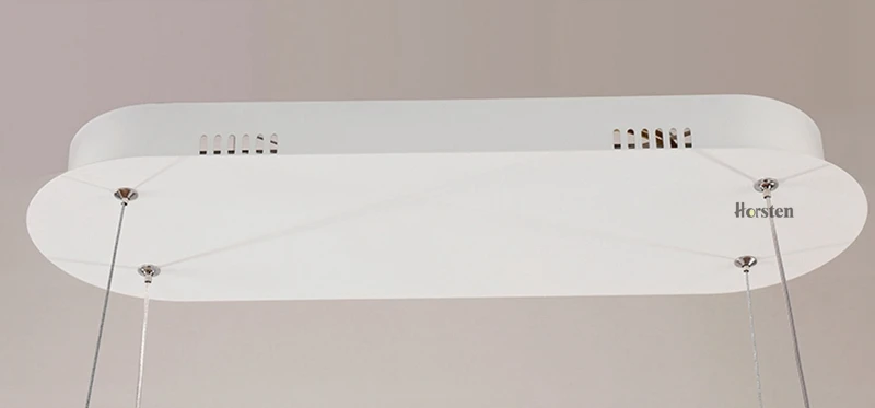 Modern Minimalism Oval Ring LED Pendant Lights Aluminum Acrylic Suspension Hanging Lamps For Dining Room Restaurant Office (18)
