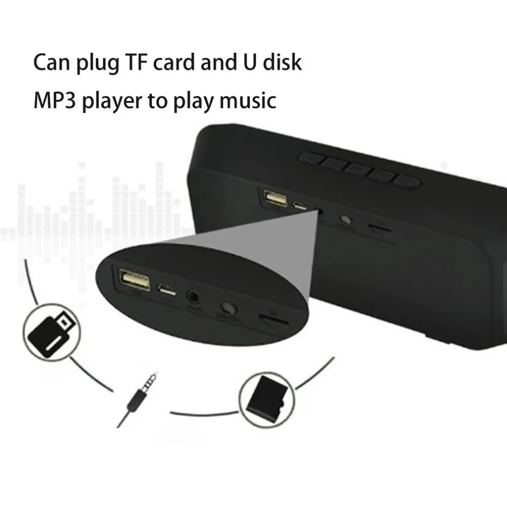 Громкоговоритель портативный динамик Bluetooth звуковая панель стерео колонки 3D