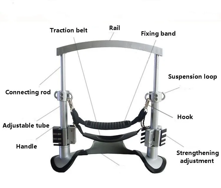 Домашняя физиотерапия шейного позвонка Трактор для позвоночника шейки шеи M Тип max 100N Высокое качество