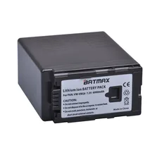 High Capacity 1Pcs 6000mAh VW VBG6 Li ion Battery VW VBG6 VWVBG6 Rechargeable Camera Battery For