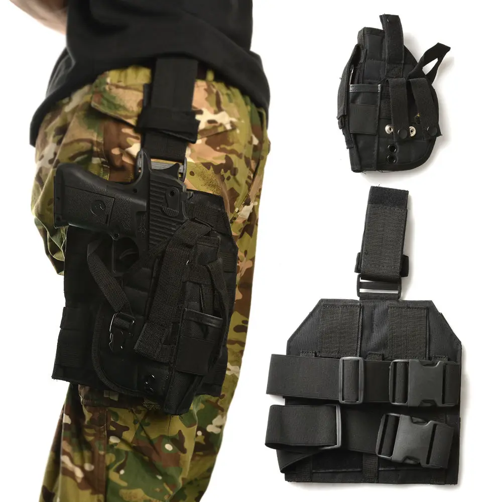 Molle Drop Leg Platform Pistol Holster Outdoor Tactical Drop Leg