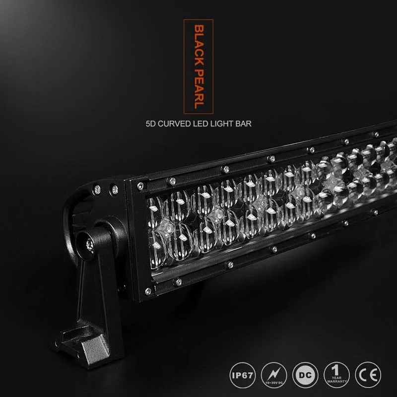 5D Lens Double Row Curved Led Light Bar (1)