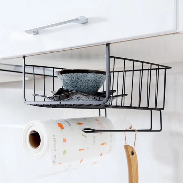 Multi Function Stainless Steel Storage Rack Under Shelf Organizer Multi Function Stainless Steel Storage Rack Under Shelf Organizer Kitchen Cabinets Refrigerator Basket Wardrobe