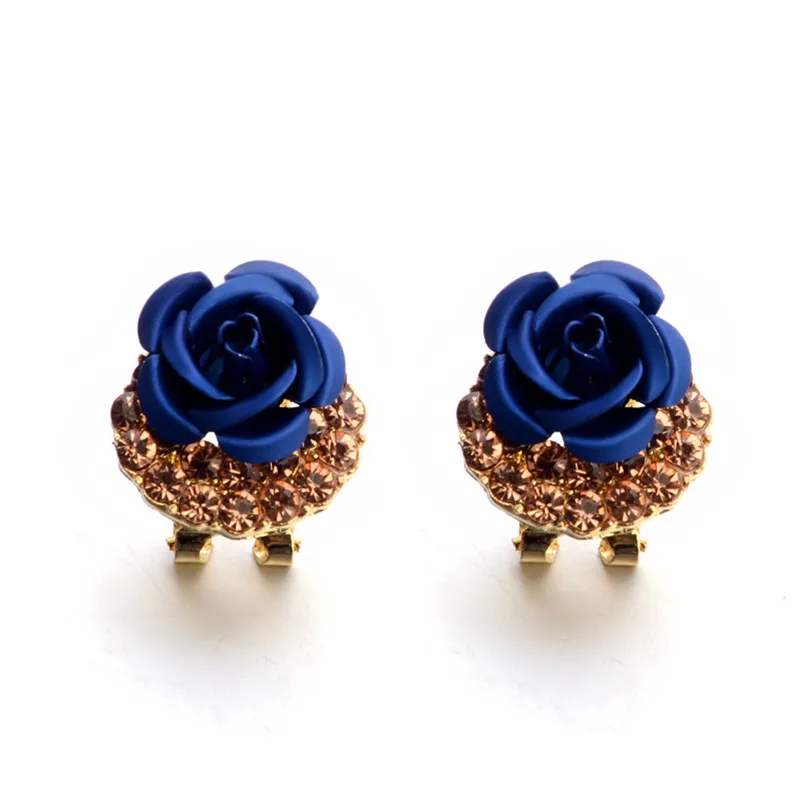 2018 Fashion earrings for women Bohemia Flower Rhinestone  Earrings For Women Summer Style Jewelry Brincos Bijoux Femme J06#N (2)
