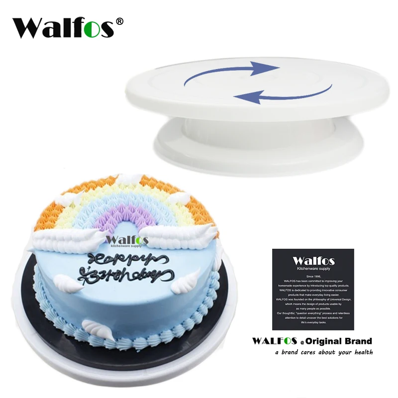 WALFOS инструменты для украшения торта вращающаяся подставка Sugarcraft на платформе