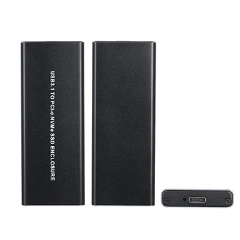 

Portable High speed USB3.1 to PCI-E NVMe SSD Enclosure Type-C 10Gbps M.2 Hard Disk Aluminum External Drive