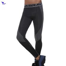 Быстросохнущие эластичные мужские Леггинсы для бега с 3D принтом Спортзал Фитнес Бег Трико для бодибилдинга базовый слой Мягкие компрессионные брюки