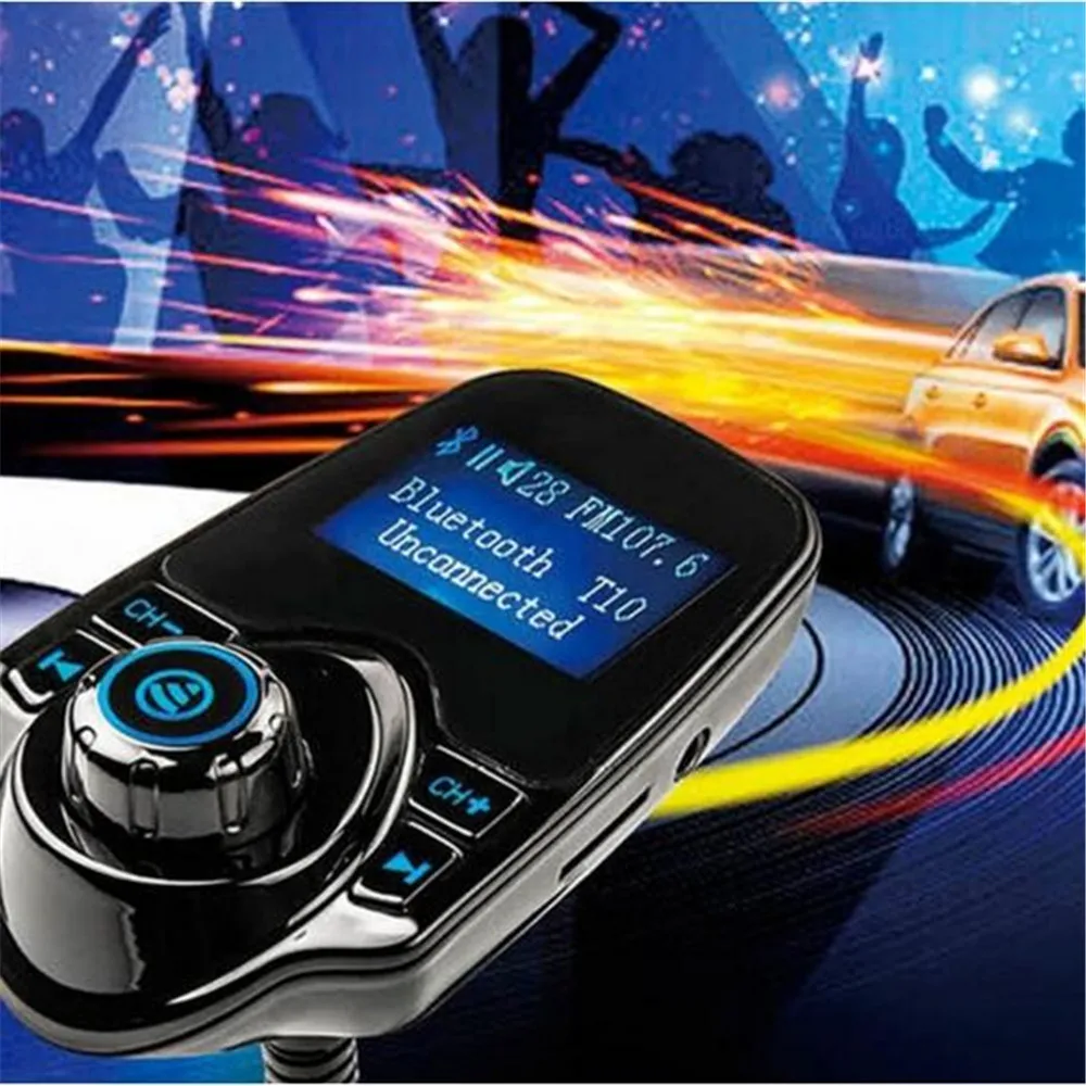 

Car Kit Handsfree Wireless Bluetooth FM Transmitter MP3 Player USB LCD Modulator Car Bluetooth MP3 Player oct11