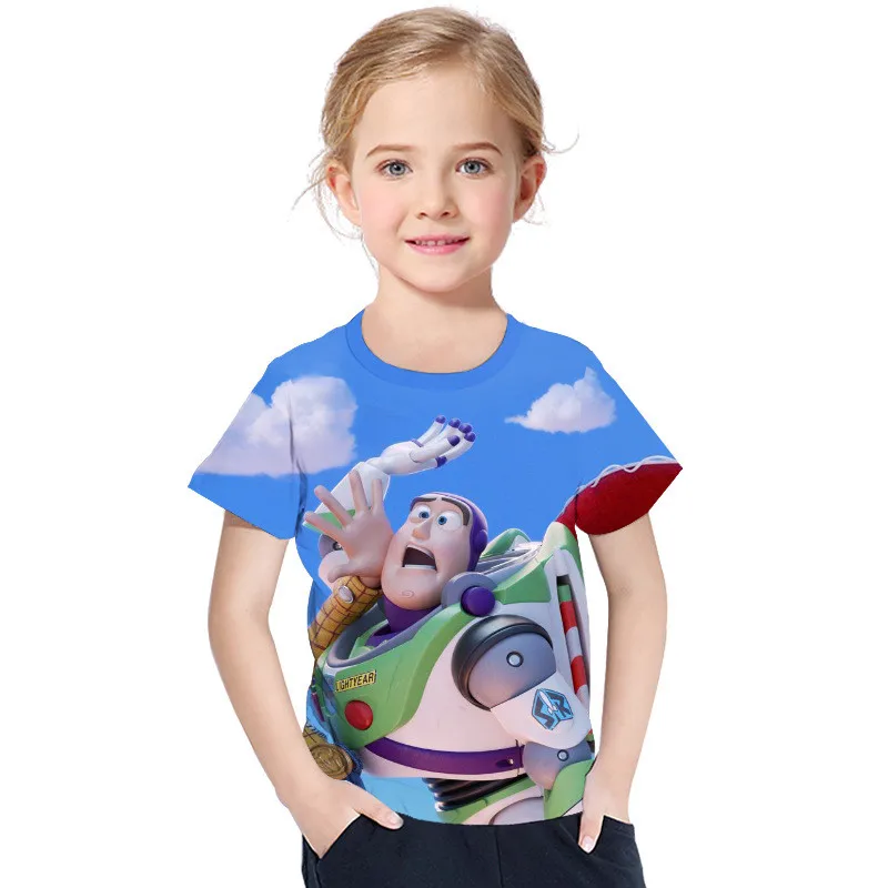 От 3 до 14 лет Toy Story 4 Forky Alien летняя футболка футболки с короткими рукавами для девочек и мальчиков, футболки, одежда для подростков повседневная одежда для детей